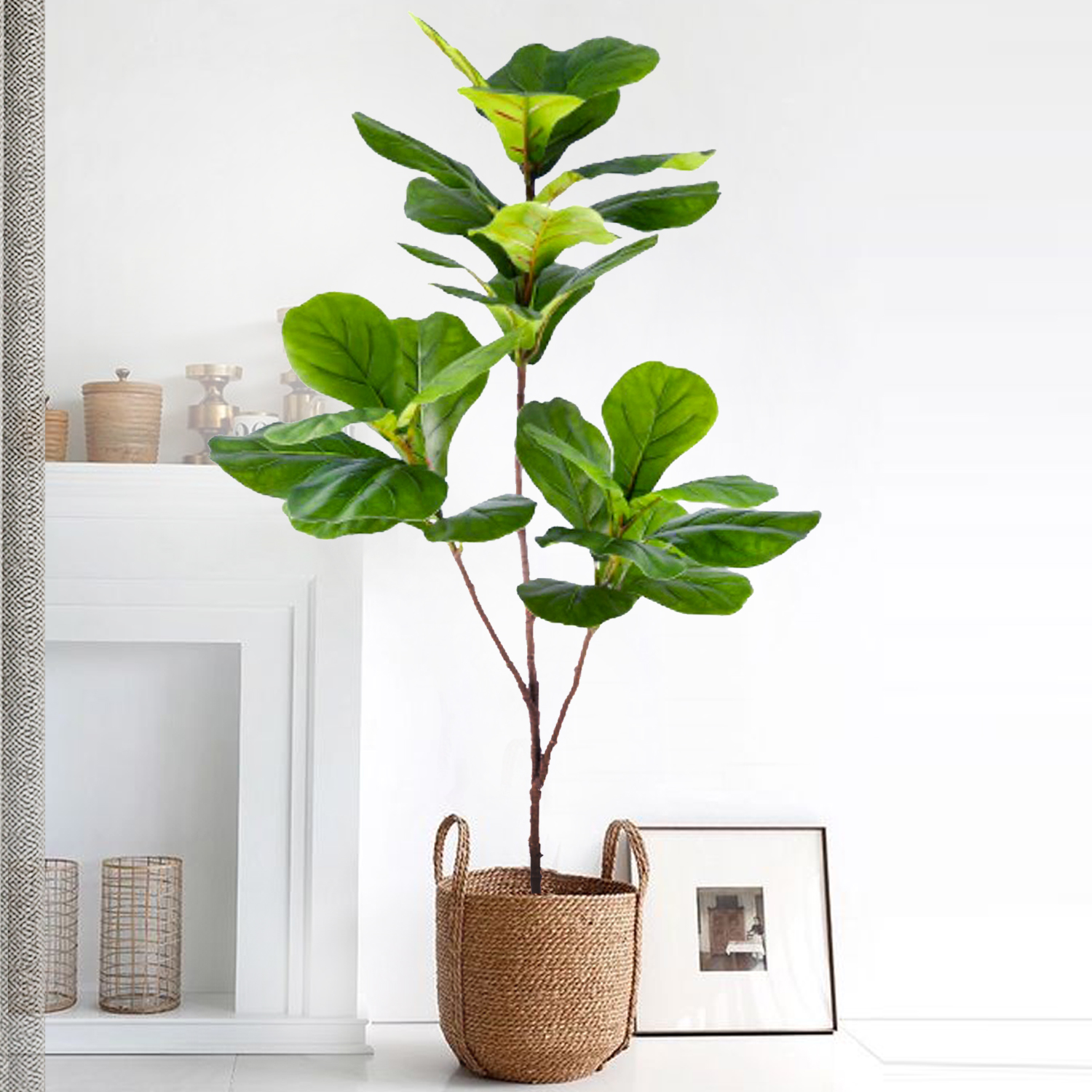 45-135cm  Artificial Fiddle Le - Ficus Lyrata Tree incelemesi ve fiyatı