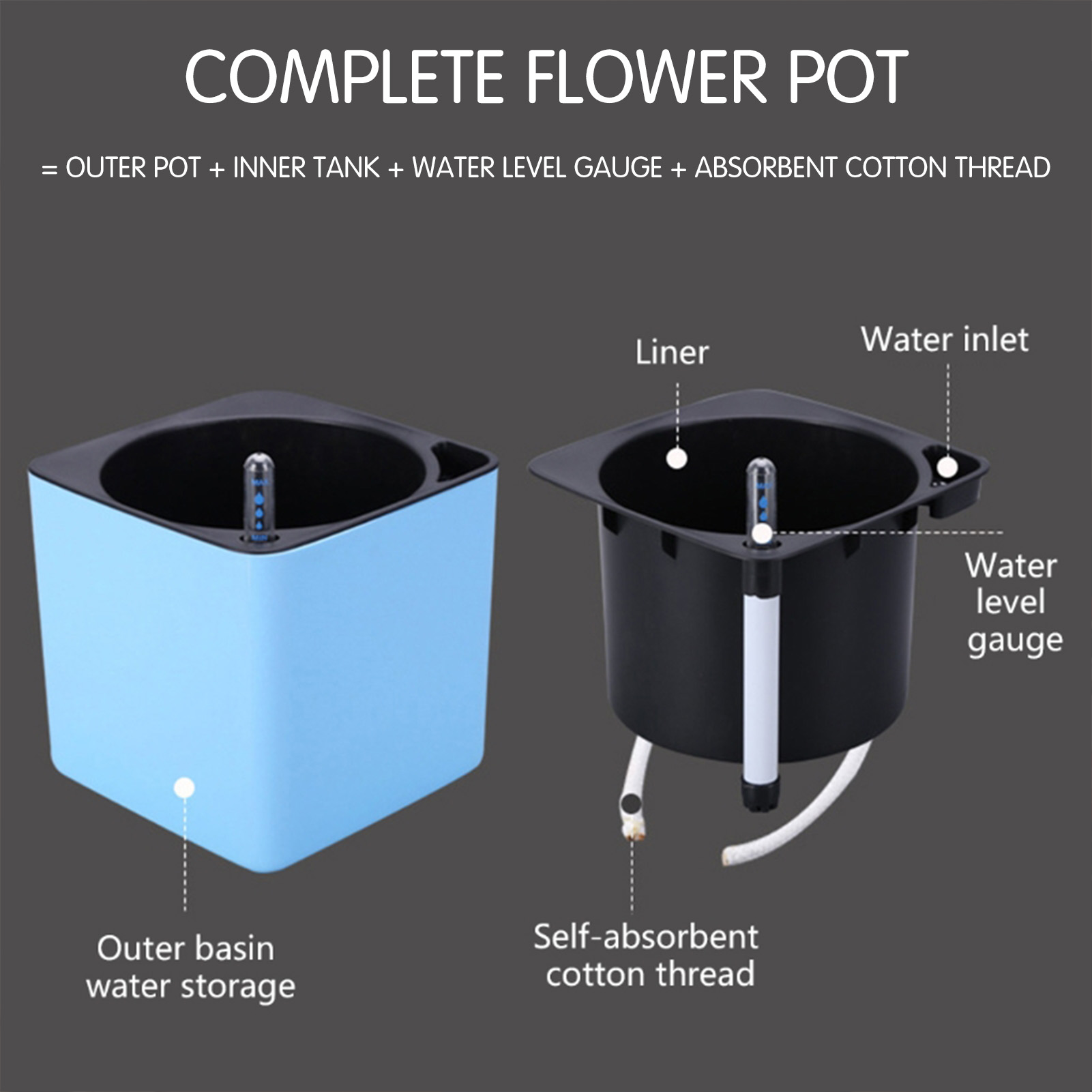 Automatic Self Watering Flower - Aloe Vera Pot incelemesi ve fiyatı