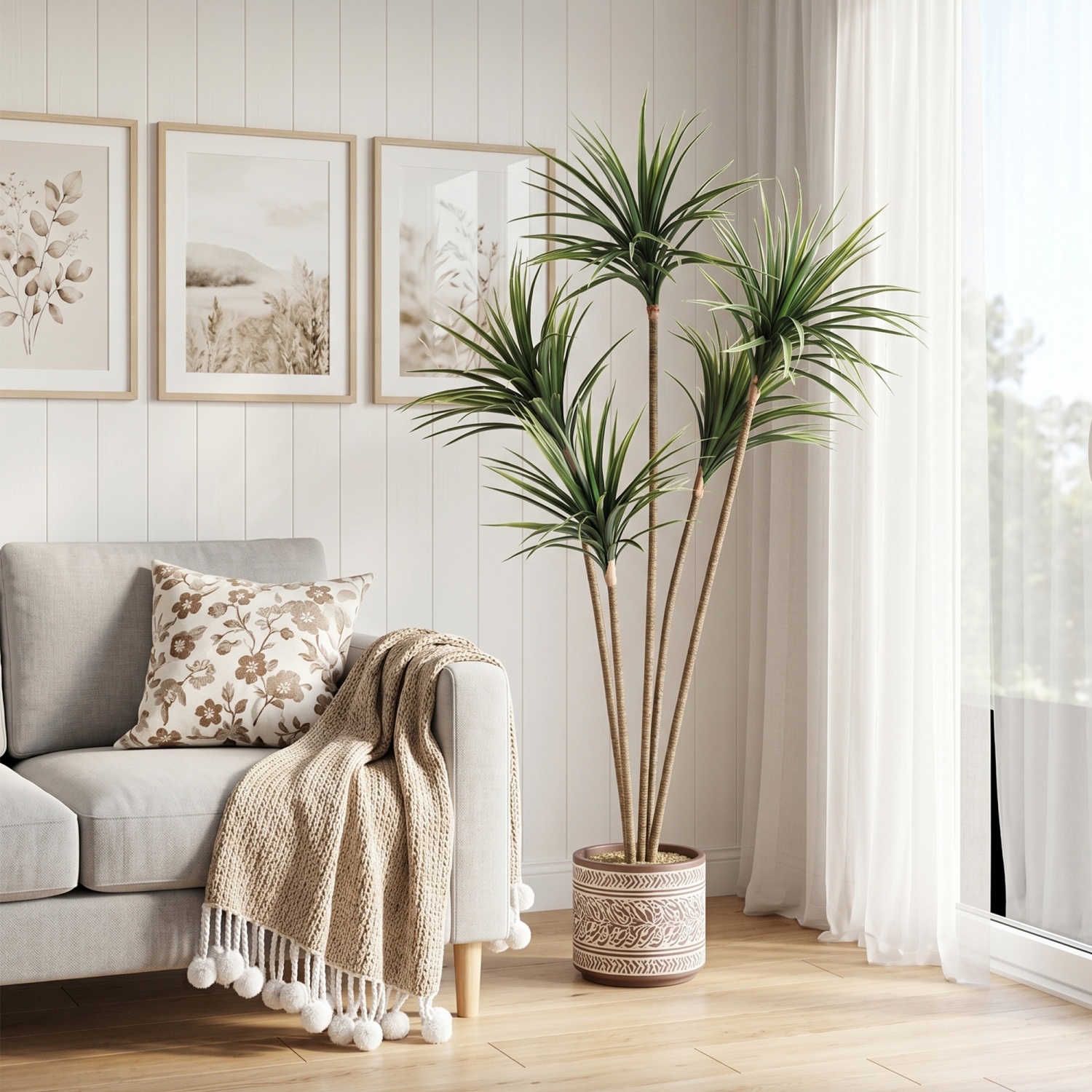4.27FT/5 FT Artificial Dracaen - Dracaena Marginata incelemesi ve fiyatı