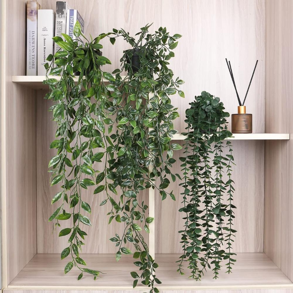 Artificial Hanging Plants with - Pilea Peperomioides incelemesi ve fiyatı