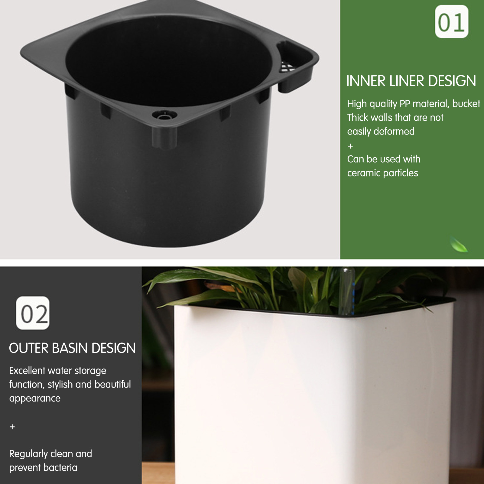 Self Watering Planter Self-wat - Aloe Vera Pot incelemesi ve fiyatı