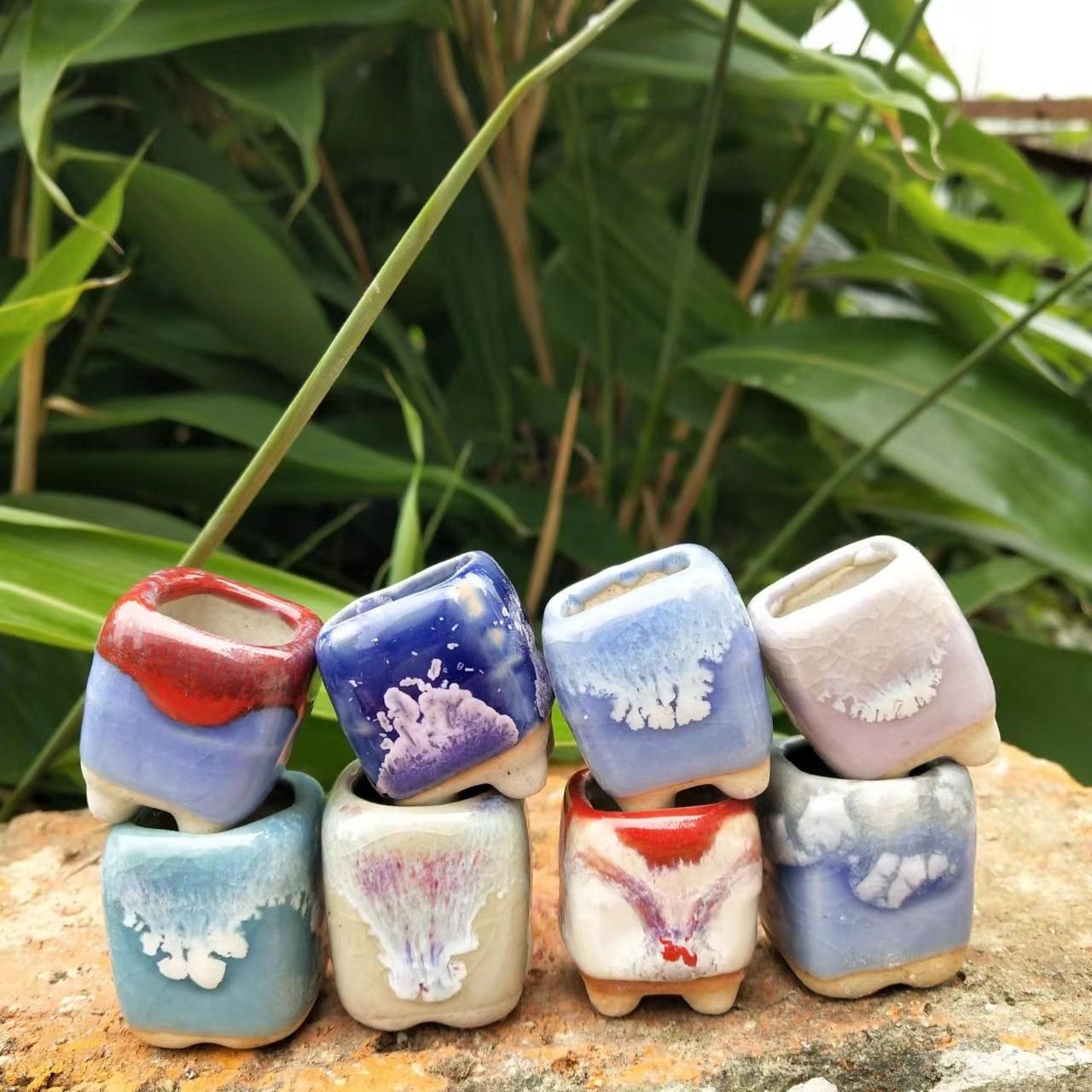 10Pcs Mini Ceramics Fowerpot M - Echeveria Succulent incelemesi ve fiyatı