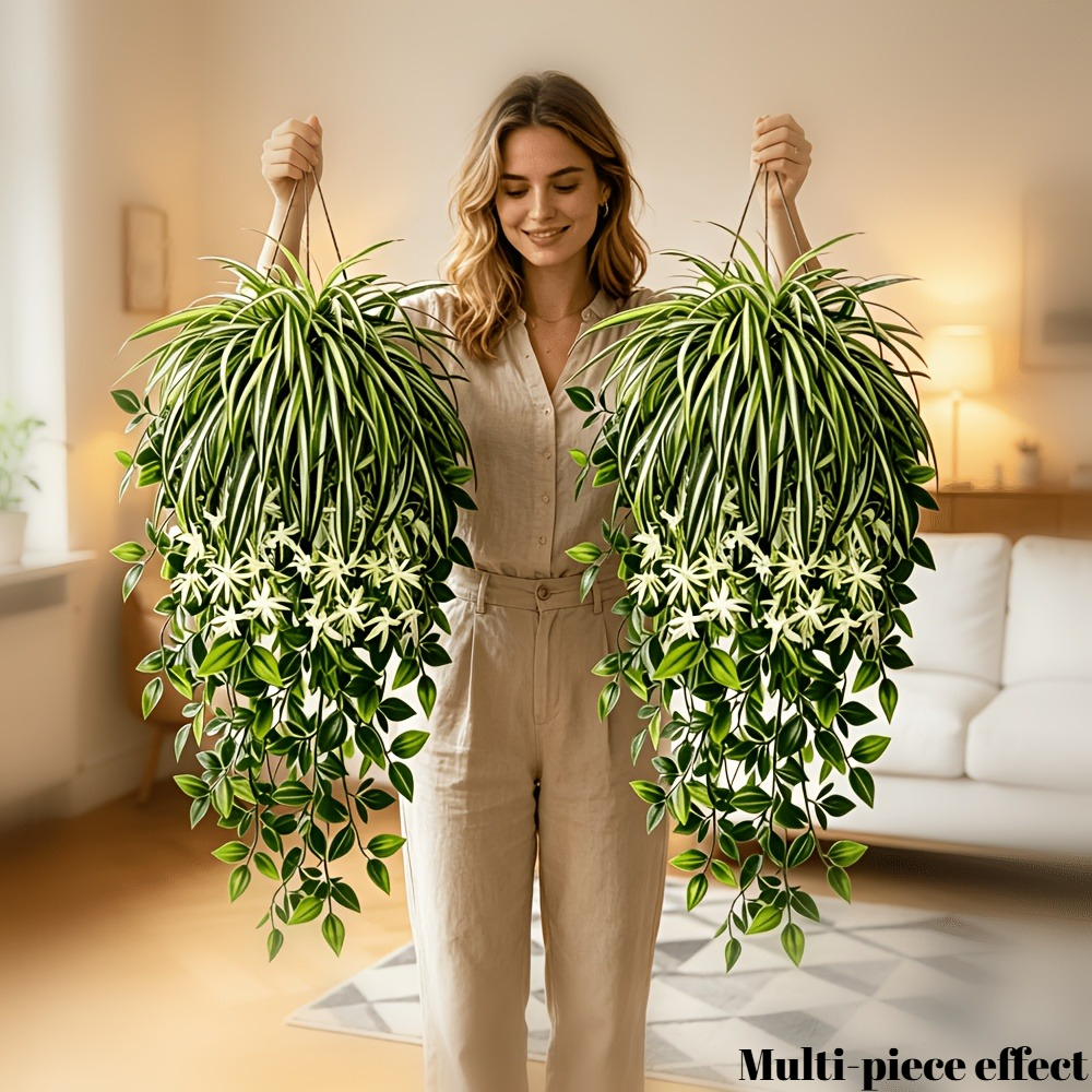 4pc Faux Spider Plant Hanging  - Spider Plant Hanging incelemesi ve fiyatı
