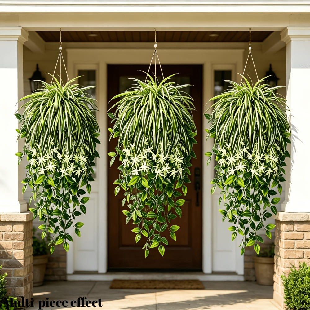 4pc Faux Spider Plant Hanging  - Spider Plant Hanging incelemesi ve fiyatı