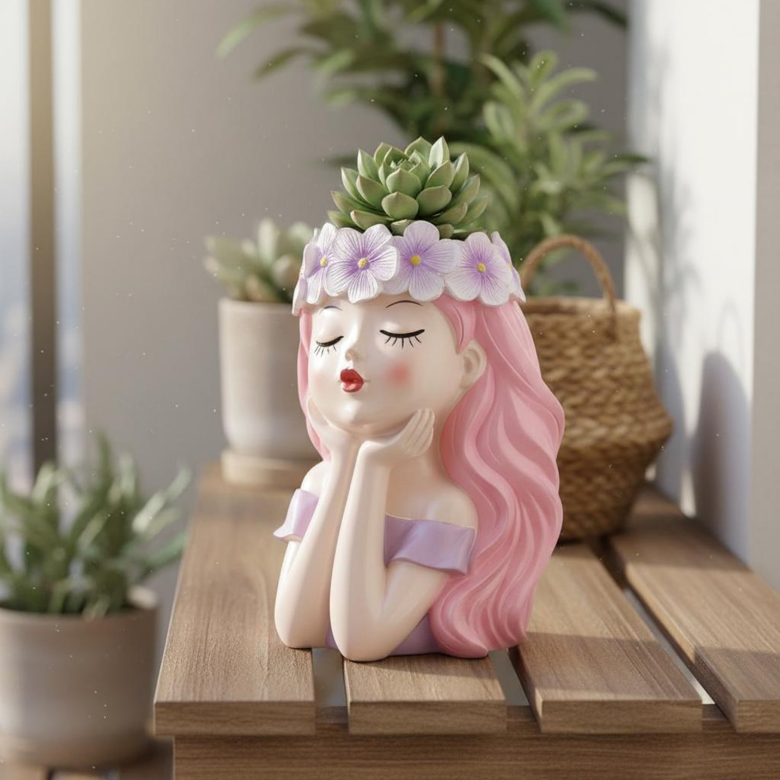Fairy Plant Pot Creative Desig - Echeveria Succulent incelemesi ve fiyatı