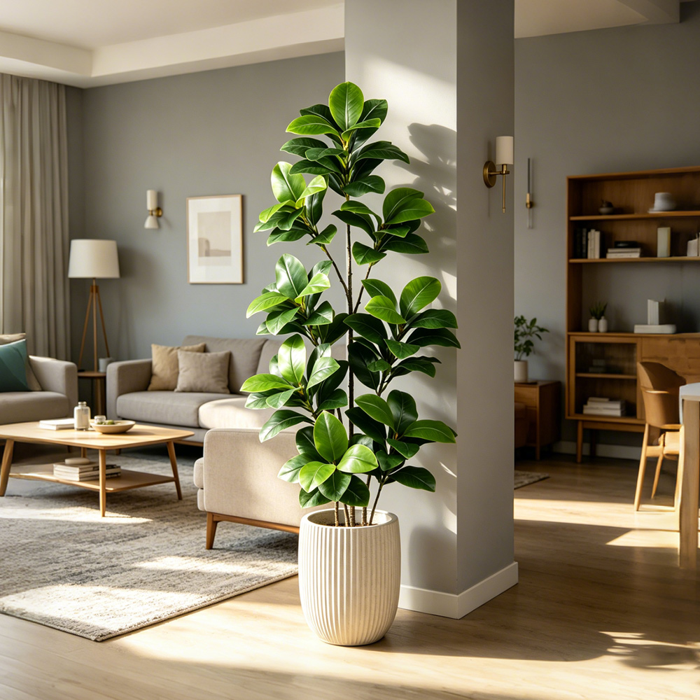 74-140cm Large Artificial Bany - Ficus Lyrata Tree incelemesi ve fiyatı