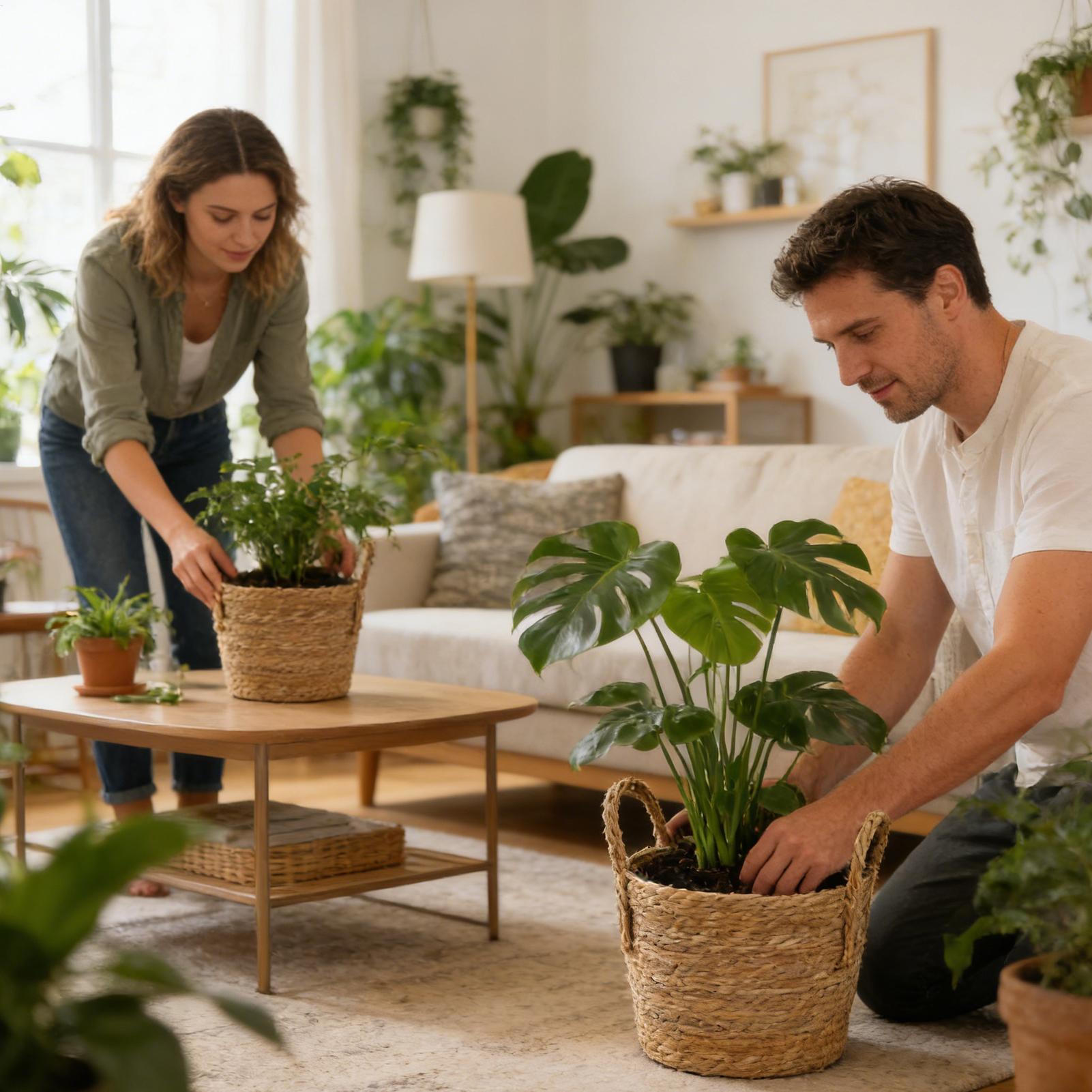 Planter Basket Straw Flowerpot - Pilea Peperomioides incelemesi ve fiyatı